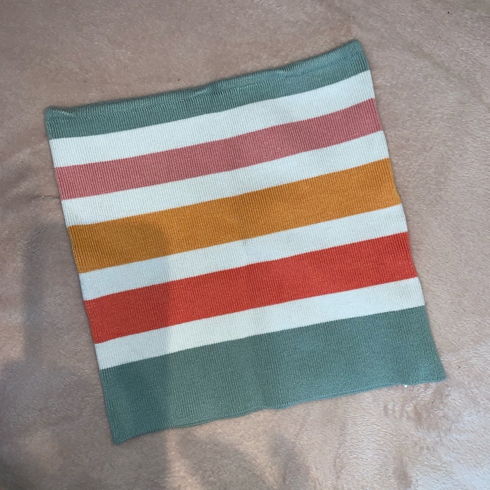 Multicolored tube top